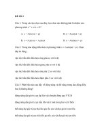 ĐỂ THI THỬ TỐT NGHIỆP THPT MÔN VẬT LÝ_ĐỀ SỐ 2 potx