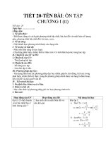 TIẾT 20-TÊN BÀI: ÔN TẬP CHƯƠNG I (tt) doc