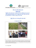 Báo cáo nghiên cứu nông nghiệp 