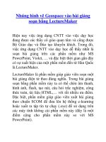 Nhúng hình vẽ Geospace vào bài giảng soạn bằng LectureMaker potx