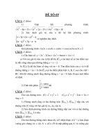 Đề thi tốt nghiệp THPT môn toán_Đề số 69 ppt