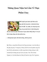 Những Quan Niệm Sai Lầm Về Thực Phẩm Chay pptx