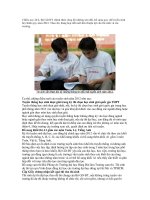 Thủ tục và lịch thi cao đẳng đại học năm 2012 doc