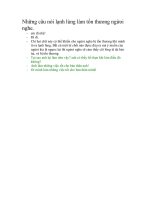 CÕI LÒNG TÊ TÁI HÉO ÚA, CÂU NÓI LẠNH LÙNG. doc