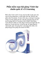 Phần mềm soạn bài giảng Violet đạt chuẩn quốc tế về E-learning ppt
