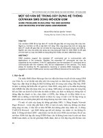một số vấn đề trong xây dựng hệ thống gửi nhận sms dùng mô-đem gsm