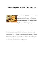 10 Loại Quả Cực Mát Cho Mùa Hè docx