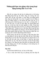 Những giới hạn của giảng viên trong hoạt động hướng dẫn và cố vấn doc