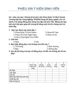 phieu xin y kien sinh vien potx