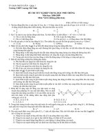 Đề thi thử tốt nghiệp môn vật lý_THPT Lương Thế Vinh ppt