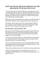 Quyết toán thuế thu nhập doanh nghiệp theo quy định hiện hành đối với việc hạch toán kế toán pot