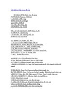 Các lệnh cơ bản trong đế chế docx