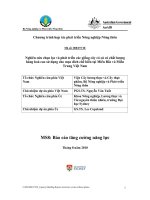 Báo cáo nghiên cứu nông nghiệp 