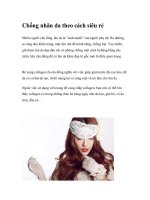 Chống nhăn da theo cách siêu rẻ doc