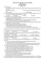 Đề thi thử tốt nghiệp môn vật lý_THPT Hòa Bình ppt