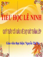 Giáo án môn toán lớp 1 