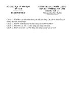 ĐỀ KHẢO SÁT CHẤT LƯỢNG HỌC KÌ I