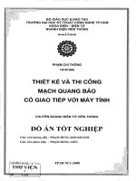 Thiết kế và thi công mạch quang báo có giao tiếp với máy tính