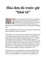 Hóa đơn đỏ trước giờ “khai tử” docx