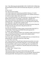 Một số bài tập tự luận môn hóa học potx