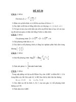 Đề thi tốt nghiệp THPT môn toán_Đề số 38 pot