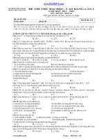 ĐỀ THI THỬ ĐẠI HỌC- CAO ĐẲNG LẦN I NĂM 2012 THPT NGÔ SĨ LIÊN_ Mã đề thi 324 ppt