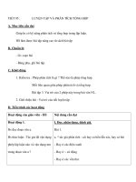 TIẾT 95 :LUYỆN TẬP VÀ PHÂN TÍCH TỔNG HỢP ppt