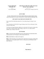 ỦY BAN NHÂN DÂN TỈNH PHÚ YÊN -------Số: 123/QĐ-UBND CỘNG HÒA XÃ HỘI CHỦ NGHĨA potx