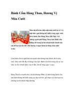 Bánh Cốm Hàng Than, Hương Vị Mùa Cưới ppt