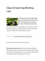 Uống Chè Xanh Cũng Phải Đúng Cách pptx