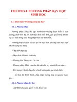 CHƯƠNG 4. PHƯƠNG PHÁP DẠY HỌC SINH HỌC4.1. Khái niệm doc