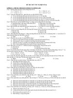 ĐỀ THI THỬ TỐT NGHIỆP SỐ 64 docx