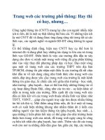 Trang web các trường phổ thông: Hay thì có hay, nhưng… pdf