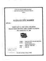 Thiết kế và thi công mô hình trạm trộn bêtông điều khiển tự động PLC Simatic S7 200