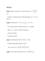 Đề thi tốt nghiệp THPT môn toán_Đề số 114 pdf