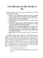 Các chiến lược xúc tiến việc dạy và học pot