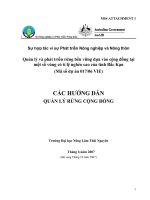 Báo cáo nghiên cứu nông nghiệp 