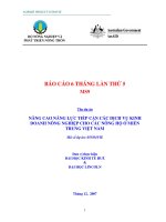 Báo cáo nghiên cứu nông nghiệp 