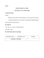 Tiết 88 PHƯƠNG PHÁP TẢ CẢNH VIẾT BÀI TLV TẢ CẢNH Ở NHÀ I- Mục tiêu cần doc