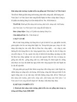 Báo cáo nghiên cứu khoa học 