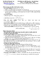 Đề ôn thi trắc nghiệm cao đẳng môn toán 2012 pot
