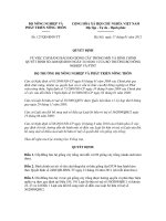 Quyết định số 127/QĐ-BNN-TT pdf