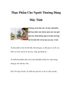 Thực Phẩm Cho Người Thường Dùng Máy Tính docx