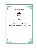 Đề tài: Công ty VT, XD và chế biến lương thực Vĩnh Hà docx