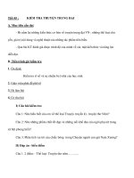 Tiết 45 :KIỂM TRA TRUYỆN TRUNG ĐẠI pot