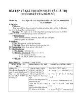 BÀI TẬP VỀ GIÁ TRỊ LỚN NHẤT VÀ GIÁ TRỊ NHỎ NHẤT CỦA HÀM SỐ pptx