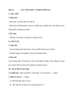 BÀI 13. LỰC TỔNG HỌC VÀ PHÂN TÍCH LỰC docx