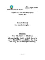 Báo cáo nghiên cứu nông nghiệp 