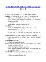 60 ĐỀ TOÁN ÔN THI TN THPT (có đáp án) Đề số 4 doc
