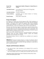 Báo cáo nghiên cứu nông nghiệp 